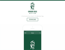 Tablet Screenshot of greeneggnation.com